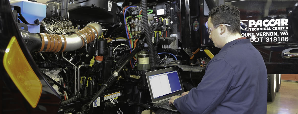 Technician working in shop